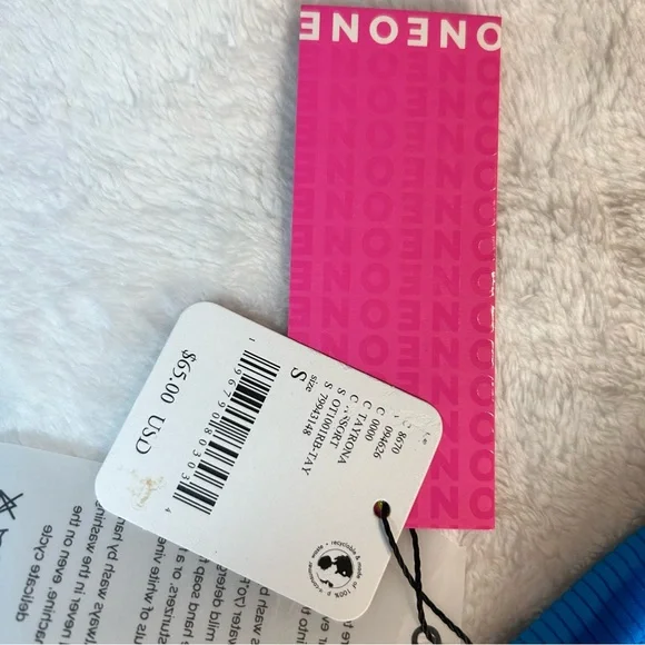 NWT One One Free People swimwear bikini top & bottom Small color block 2 piece - Picture 11 of 16